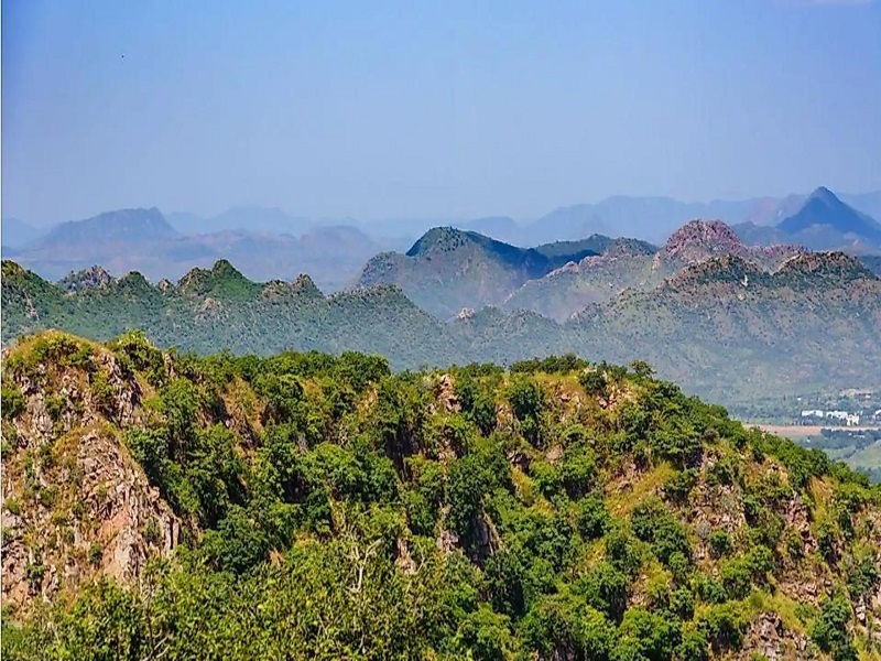 Map showing Aravalli range extent